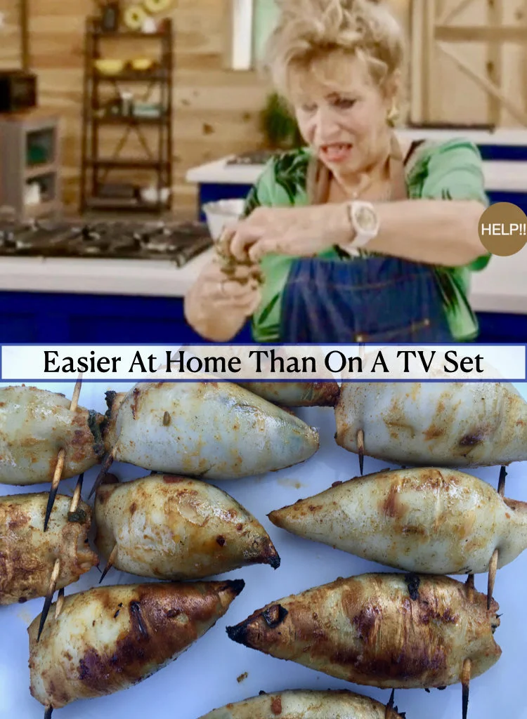 Stuffing Squid Tubes Are Way Easier At Home Than On A TV Set!