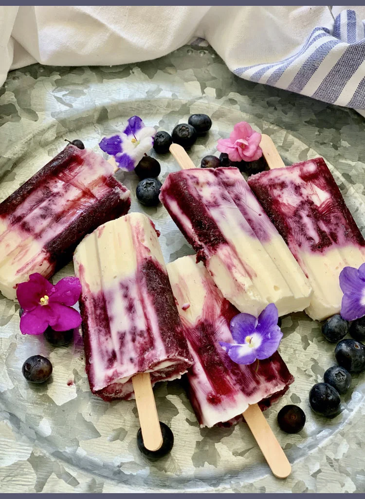 Blueberry Compote And Greek Yogurt Popsicle Recipe