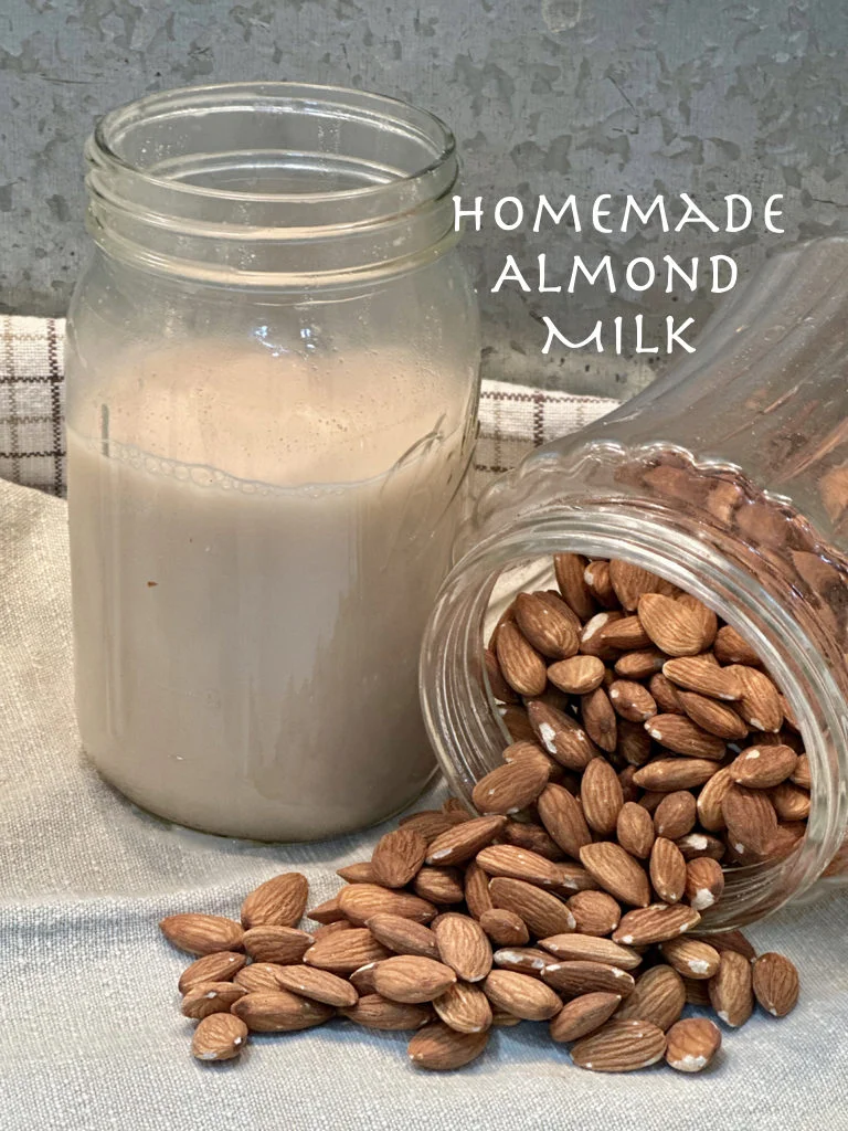 Easy 2-Ingredients Homemade Almond Milk