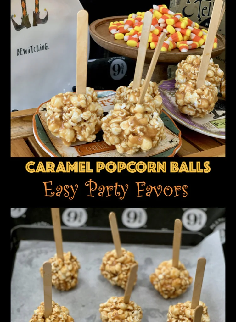Caramel Popcorn Balls Make Great Party Favors