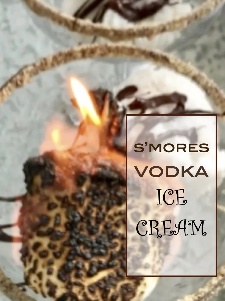 Dairy-free S'Mores Vodka Ice Cream Sundaes
