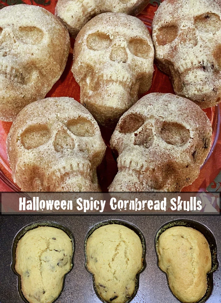 Halloween Cornbread Skulls - Loaded With Flavor And Thrill