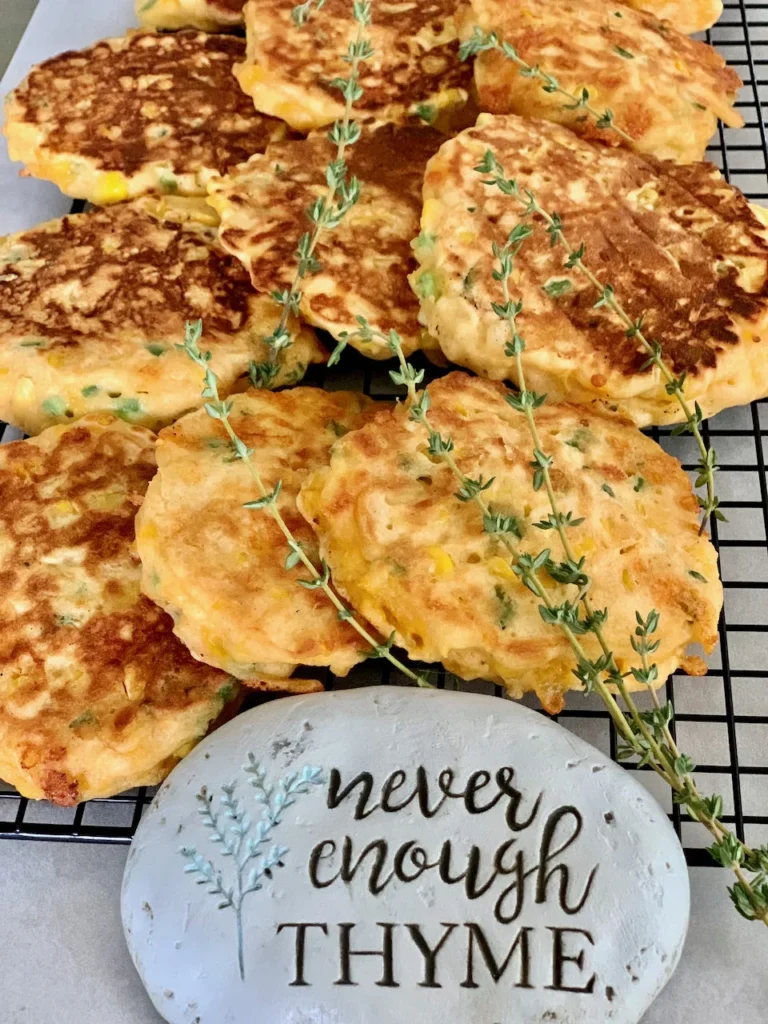 Thanksgiving Thyme Corn Fritters