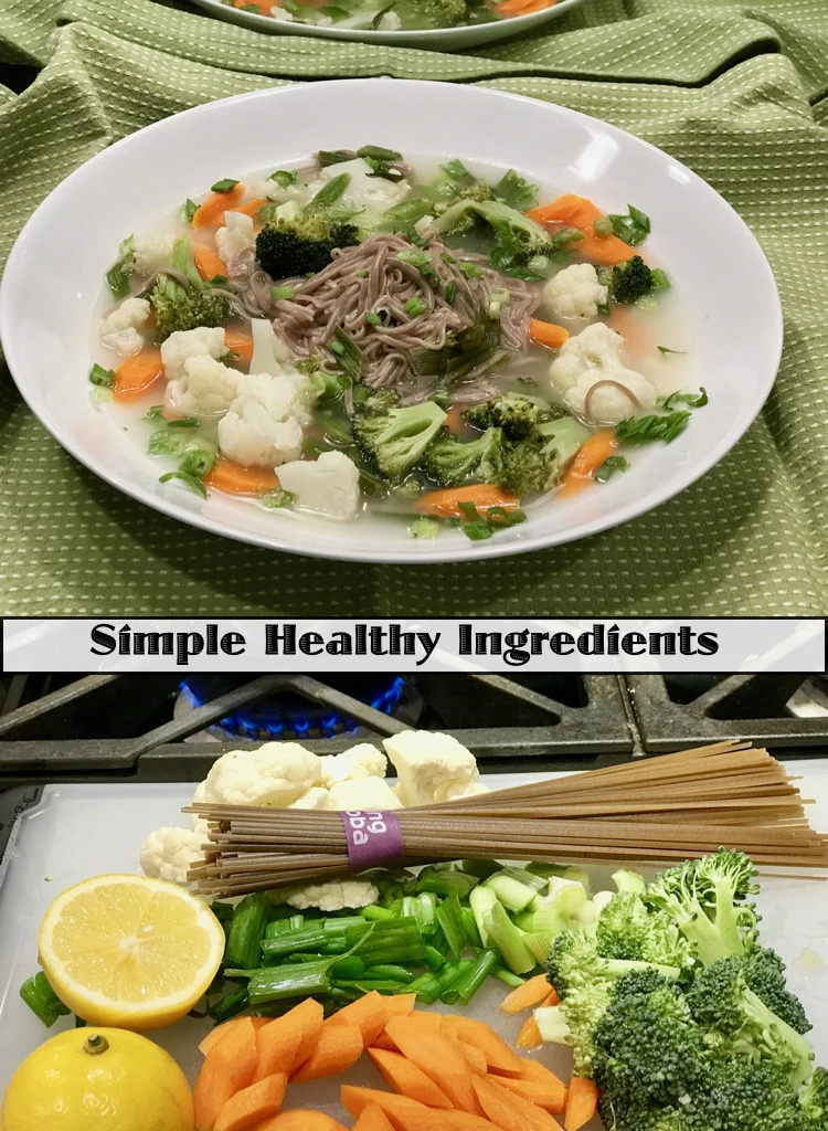 Vegan Buckwheat Noodle Soup Ingredients