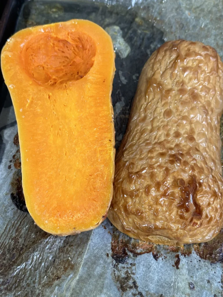 Roasted Butternut Squash Ready For Soup
