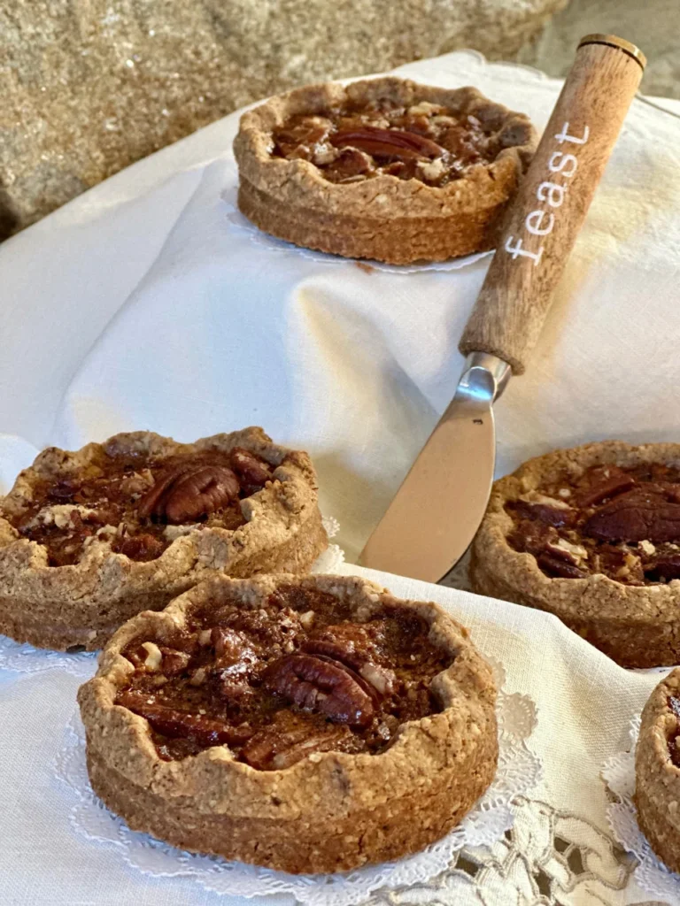 Southern Pecans and Bourbon In Mini Pecan Pies For The Holiday Feast Table