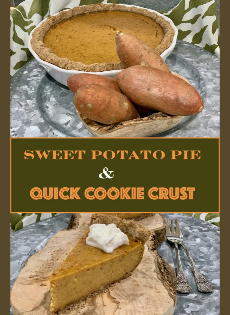 Sweet Potato Pie With A Quick Cookie Crust