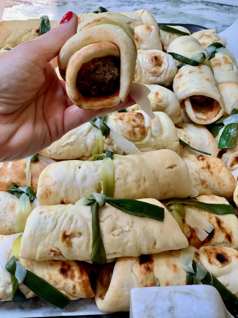 Kofta Kabobs Served In Pita Bread
