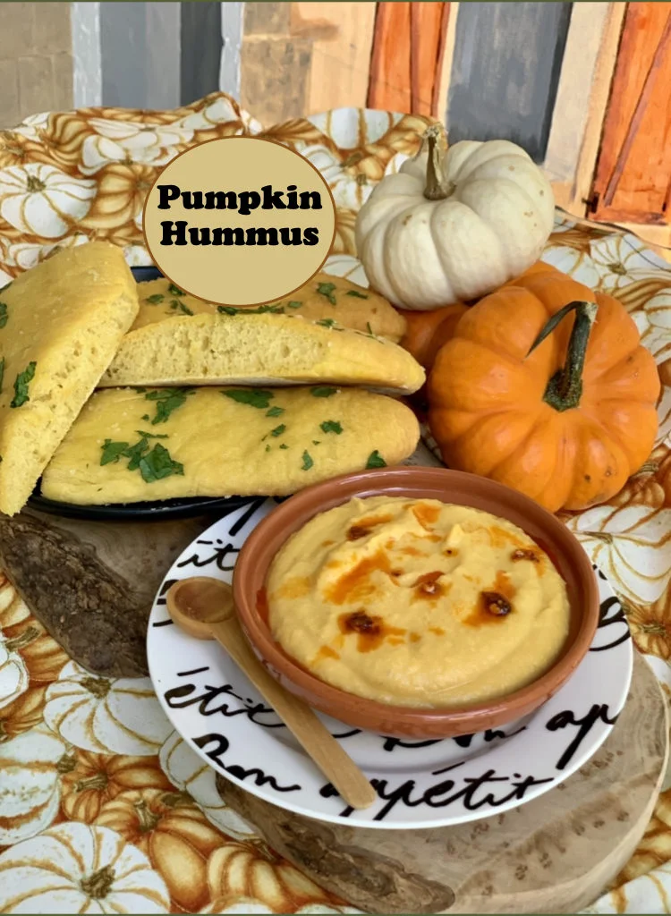 Pumpkin Pita with Pumpkin Hummus