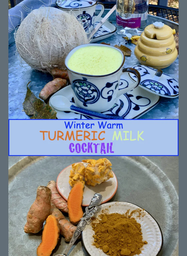 Warm Autumn Golden Milk Cocktail