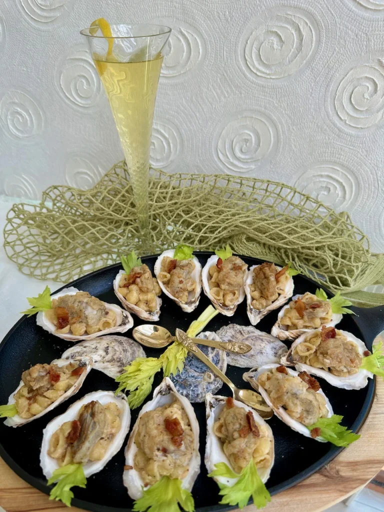 Make A Decadent Yet Easy Holiday Appetizer With Oysters and Mac and Cheese!