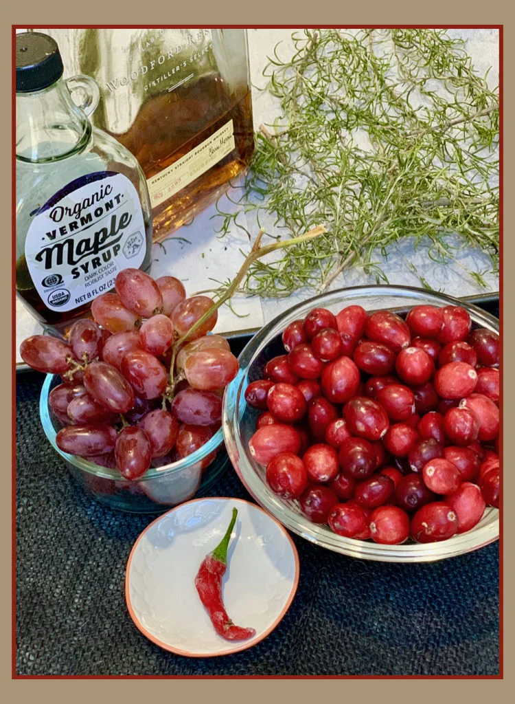 Spicy Cranberry Grape Compote