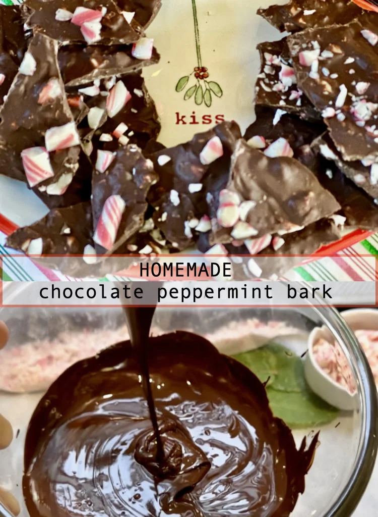 Homemade Chocolate Peppermint Bark Candy