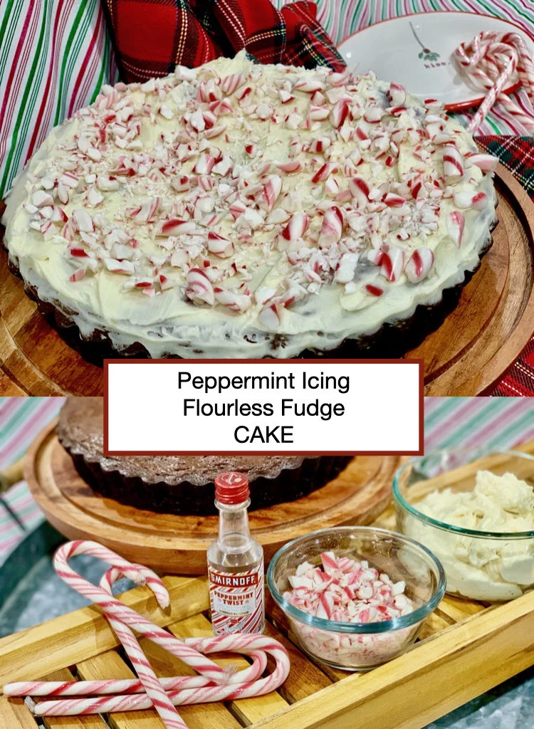 Peppermint Vodka Fudge Cake