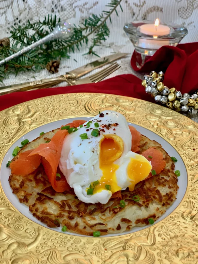 Potato Latkes Dressed Up For A Holiday Brunch