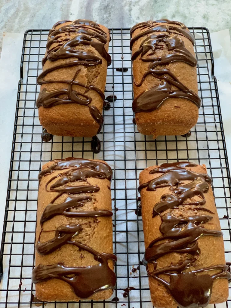 Apple Quick Bread With Chocolate Drizzle - Yum!