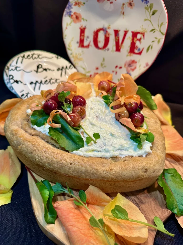 The Romance of a Heart-shaped Loaf of Garlic Bread!