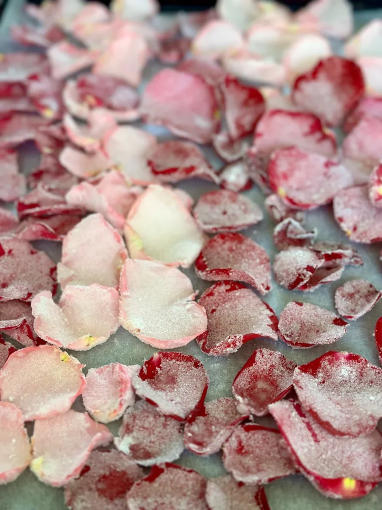 Fairytale Homemade Sugared Rose Petals
