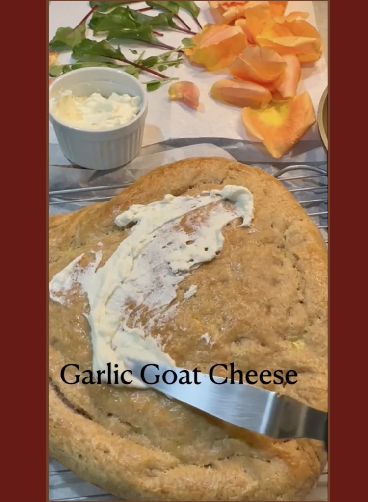 Homemade Garlic Goat Cheese Spread 