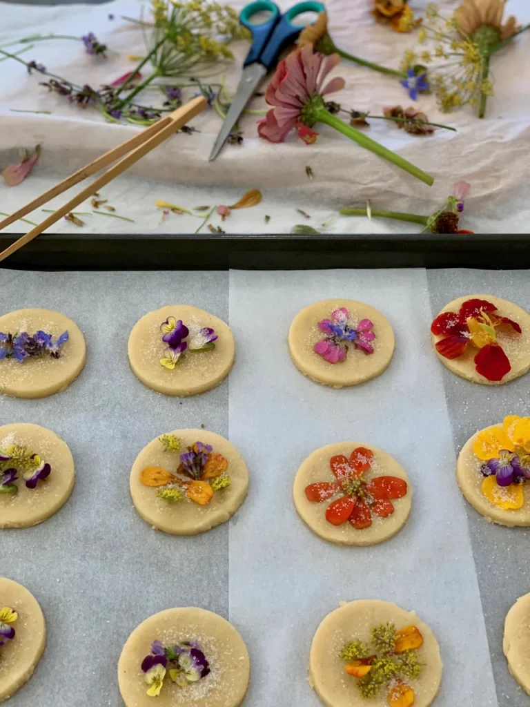 From My Edible Flower Garden To Your Cookie Platter