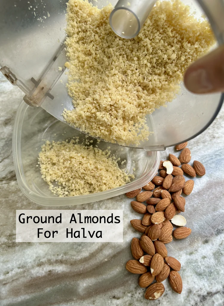 Ground Almonds for Beet, Carrot, Tahini and Date Halva