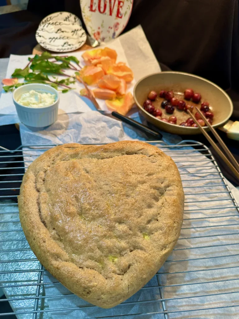 Everything You Will Need For This Beautiful Heart-shaped Garlic Bread Presentation
