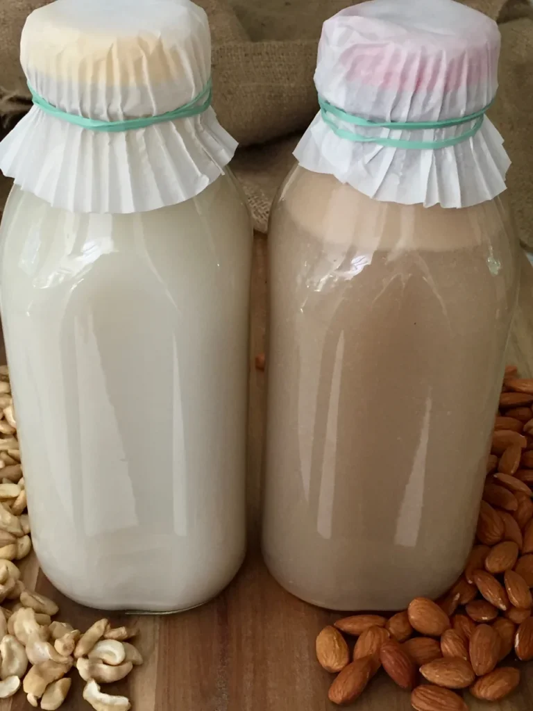 Homemade Almond and Cashew Milk