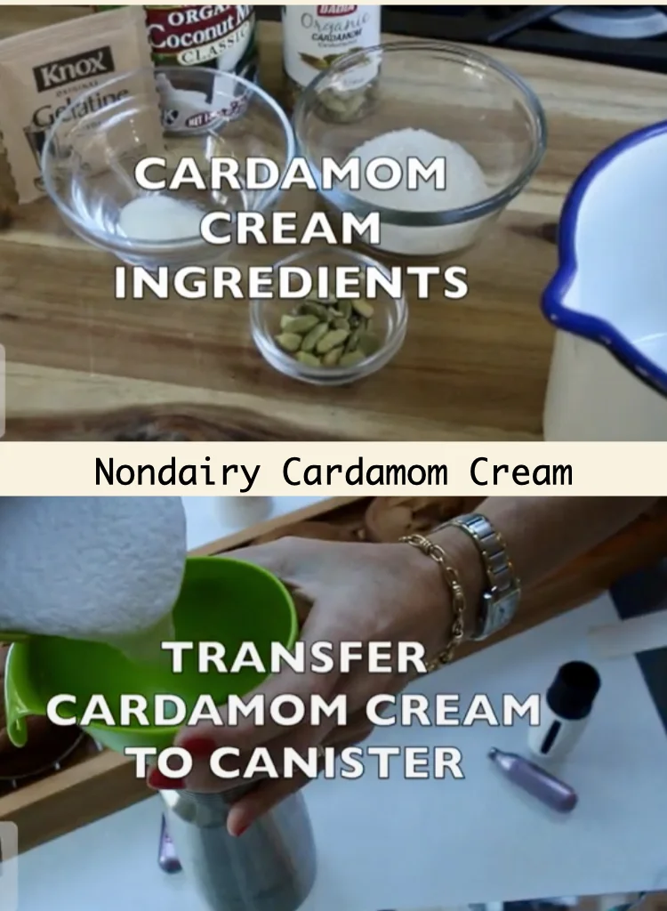 How To Make Non-Dairy Cardamom Cream Foam