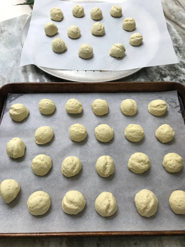 Pao de Queijo Balls Shaped and Ready To Bake