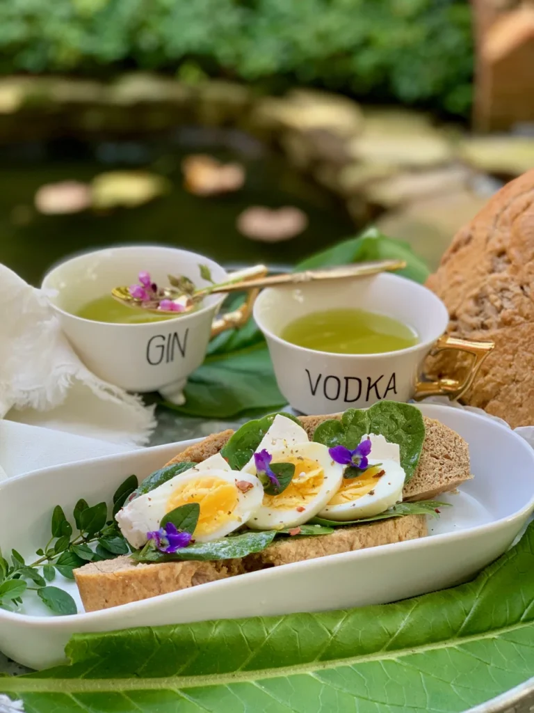 Spelt Potato Bread with Herbs and Edible Flowers