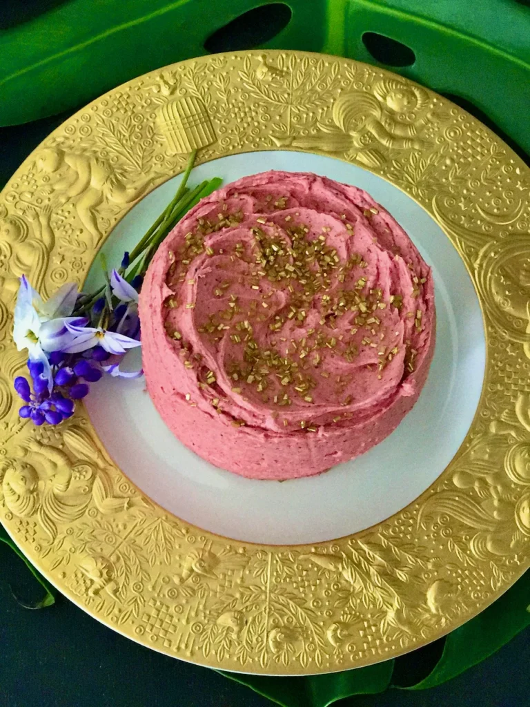 Beet Cake with Naturally Pink Beet Icing