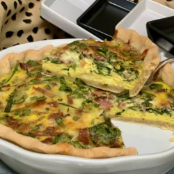 Easy Savory Breakfast Pie with Eggs, Bacon & Cheese (Flexible & Delicious)