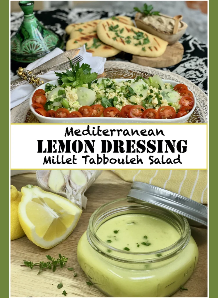 Mediterranean Millet Tabbouleh with Lemon and Olive OIl Dressing