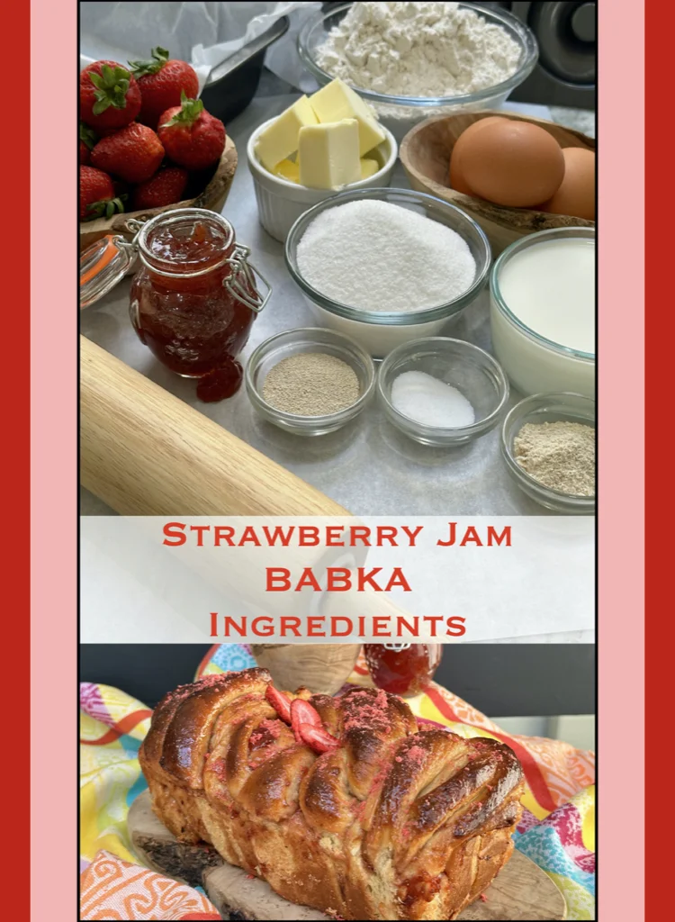 Strawberry Jam Babka Ingredients
