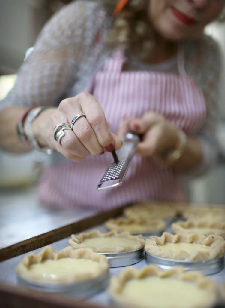 Simple Tools For Making Seasonal Fruit Tarts - Mason Jar Lids as Tart Pans
