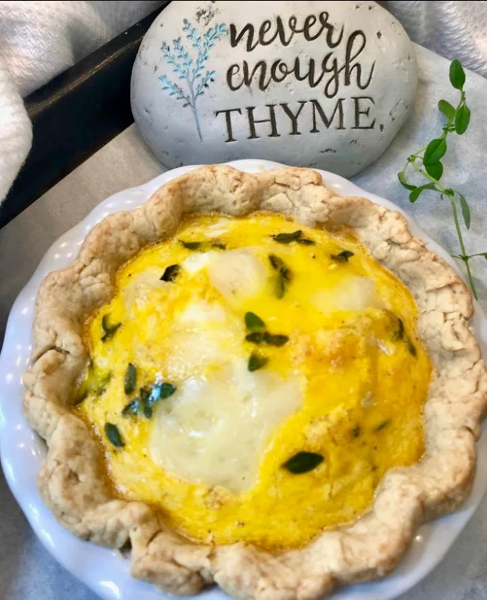 Adding Fresh Herbs to the Pie Filling Enhances Garden Fresh Flavors 