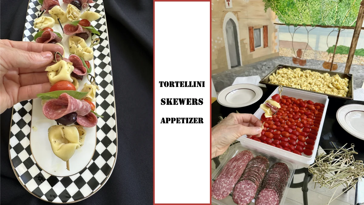 Easy Italian Tortellini Skewers (Make-Ahead Charcuterie Appetizer Sticks)