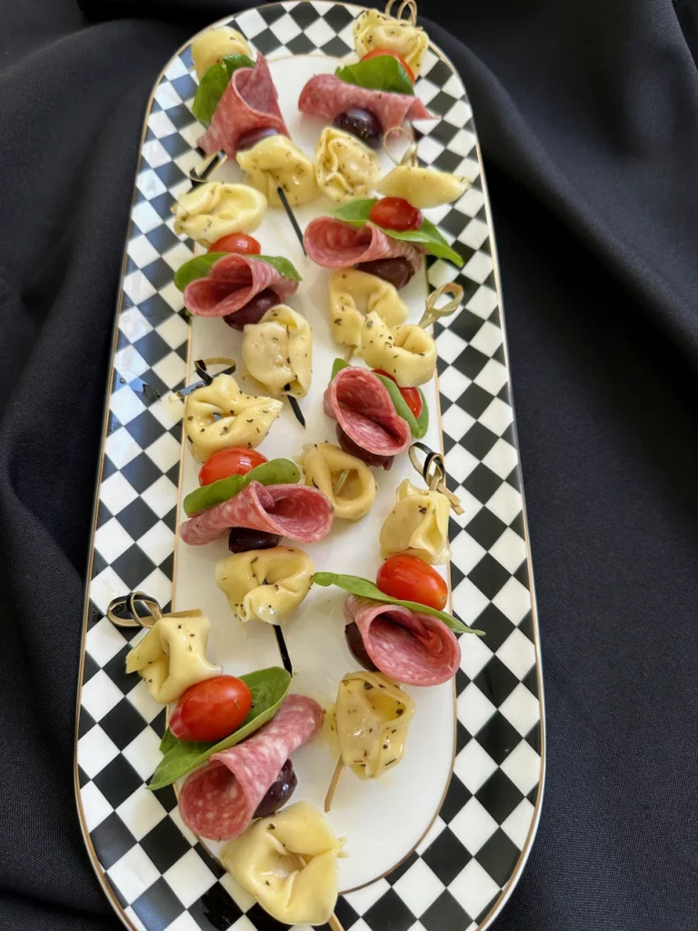 Tortellini Skewers Are The Perfect Charcuterie On A Stick Appetizers