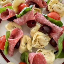 Easy Italian Tortellini Skewers (Make-Ahead Charcuterie Appetizer Sticks)