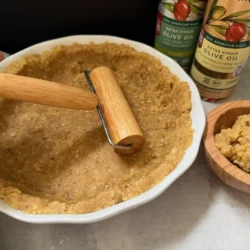 Olive Oil Pie Crust (No Butter, Crisp & Cookie-Like)