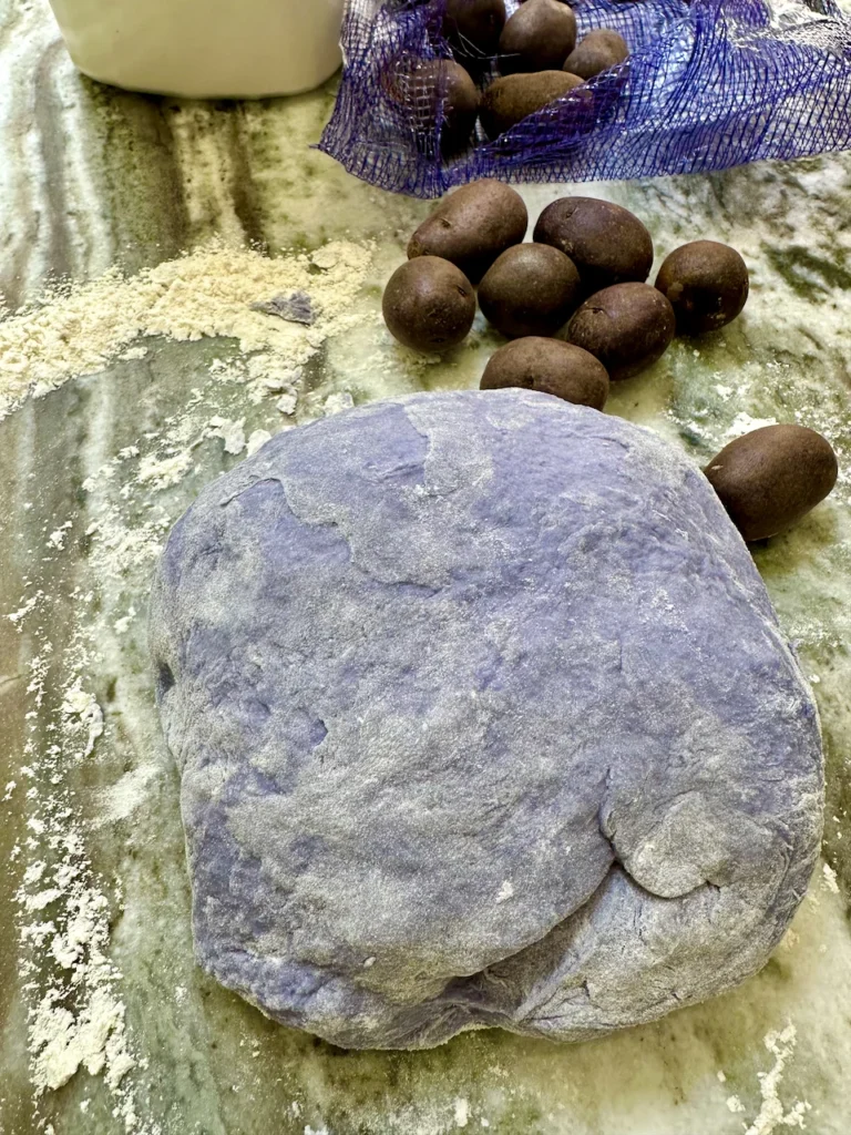 Purple Sweet Potatoes Make A Beautiful and Delicious Bread Dough