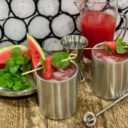 Watermelon Mint Cocktail (and Mocktail) Refreshing Summer Drink