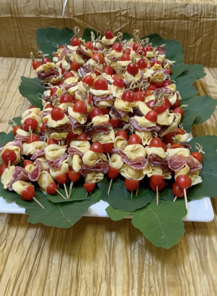 Tortellini Skewers Appetizer Platter - Perfect Charcuterie For Gatherings