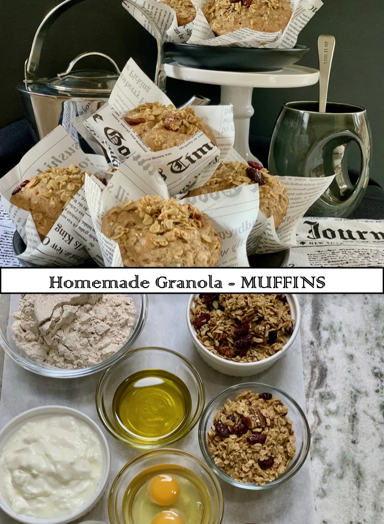 Muffins Made with Homemade Granola Recipe