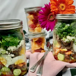 Healthy Mason Jar Salads (Easy Meal Prep Lunches)