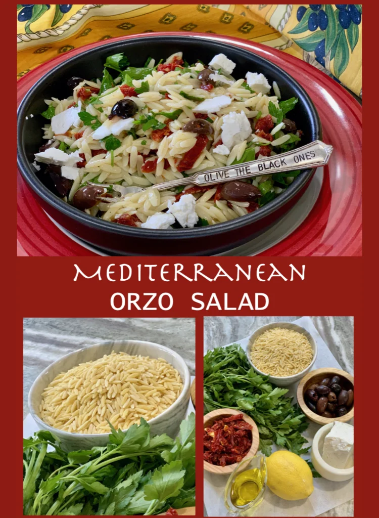 Mediterranean Orzo Pasta Salad with Feta and Herbs